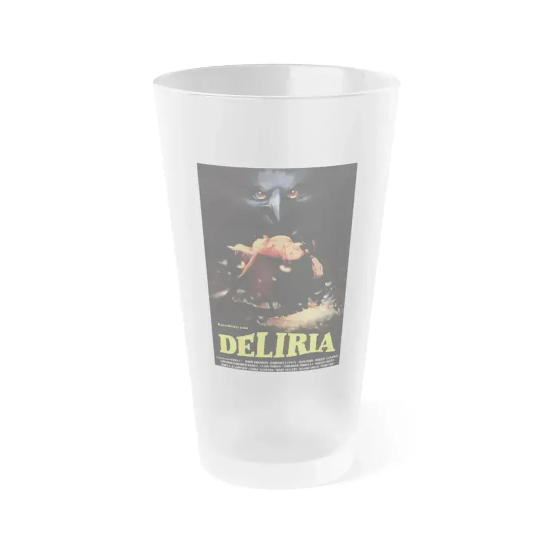 DELIRIA (STAGEFRIGHT) 1987 Movie Poster - Frosted Pint Glass 16oz 16oz Frosted - Go Mug Yourself