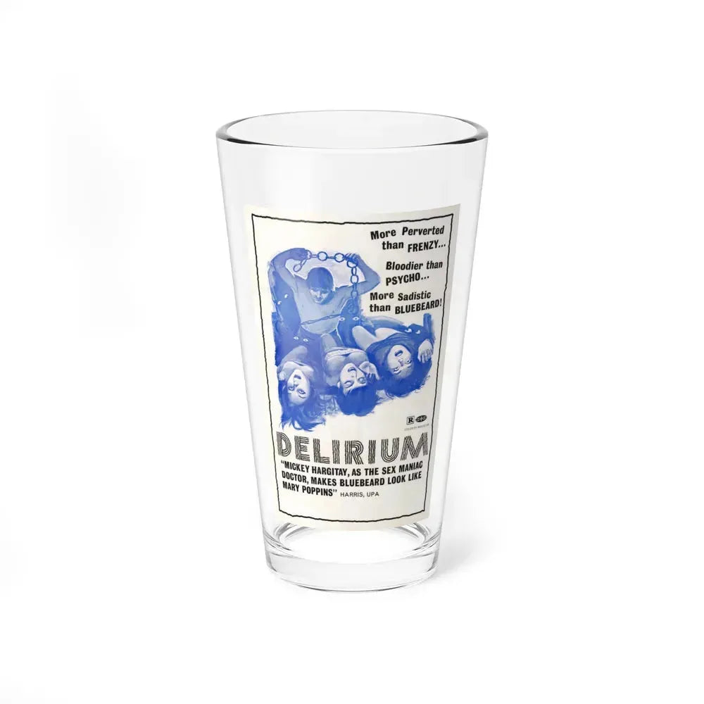 DELIRIUM 1972 Movie Poster - Pint Glass 16oz 16oz - Go Mug Yourself