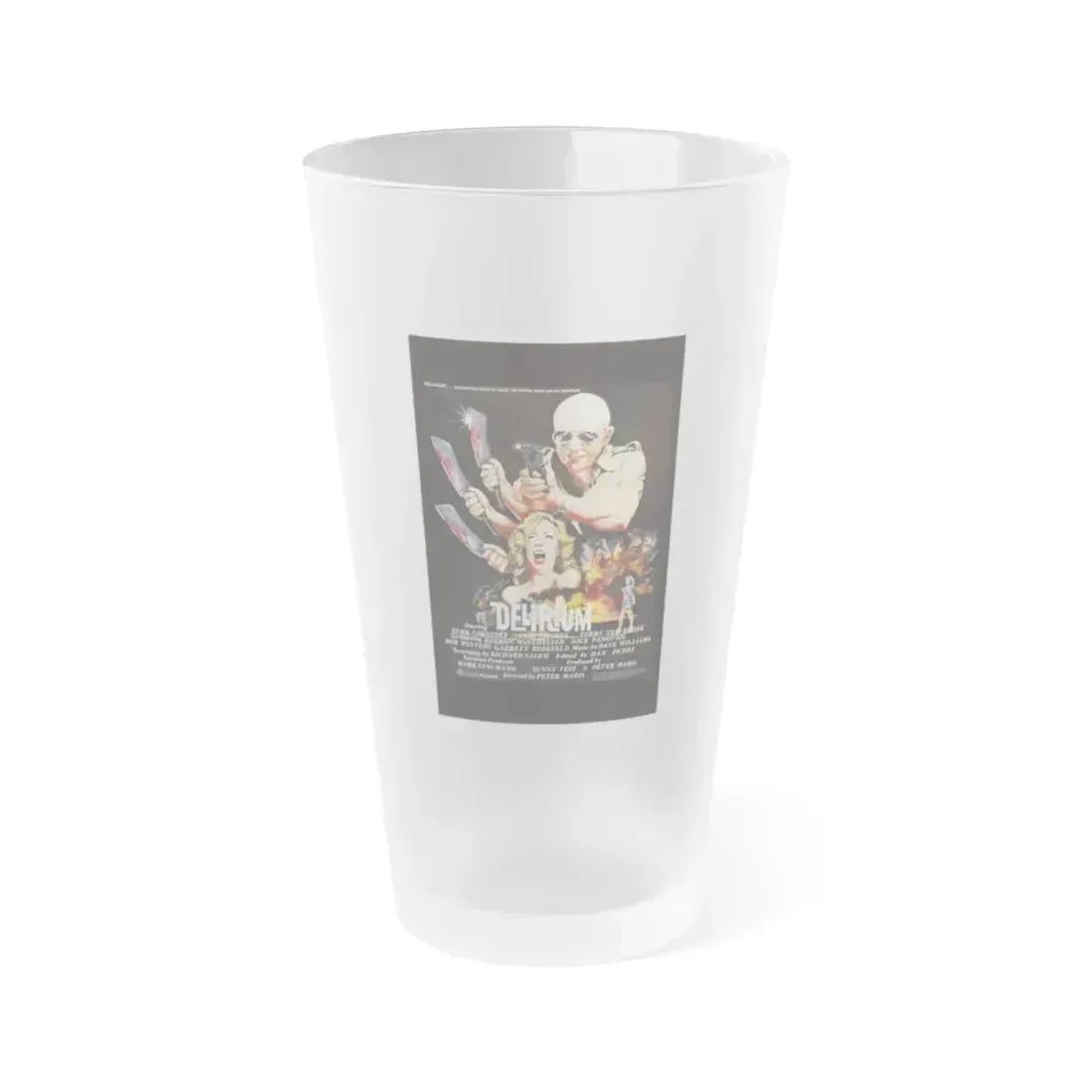 DELIRIUM 1979 Movie Poster - Frosted Pint Glass 16oz 16oz Frosted - Go Mug Yourself