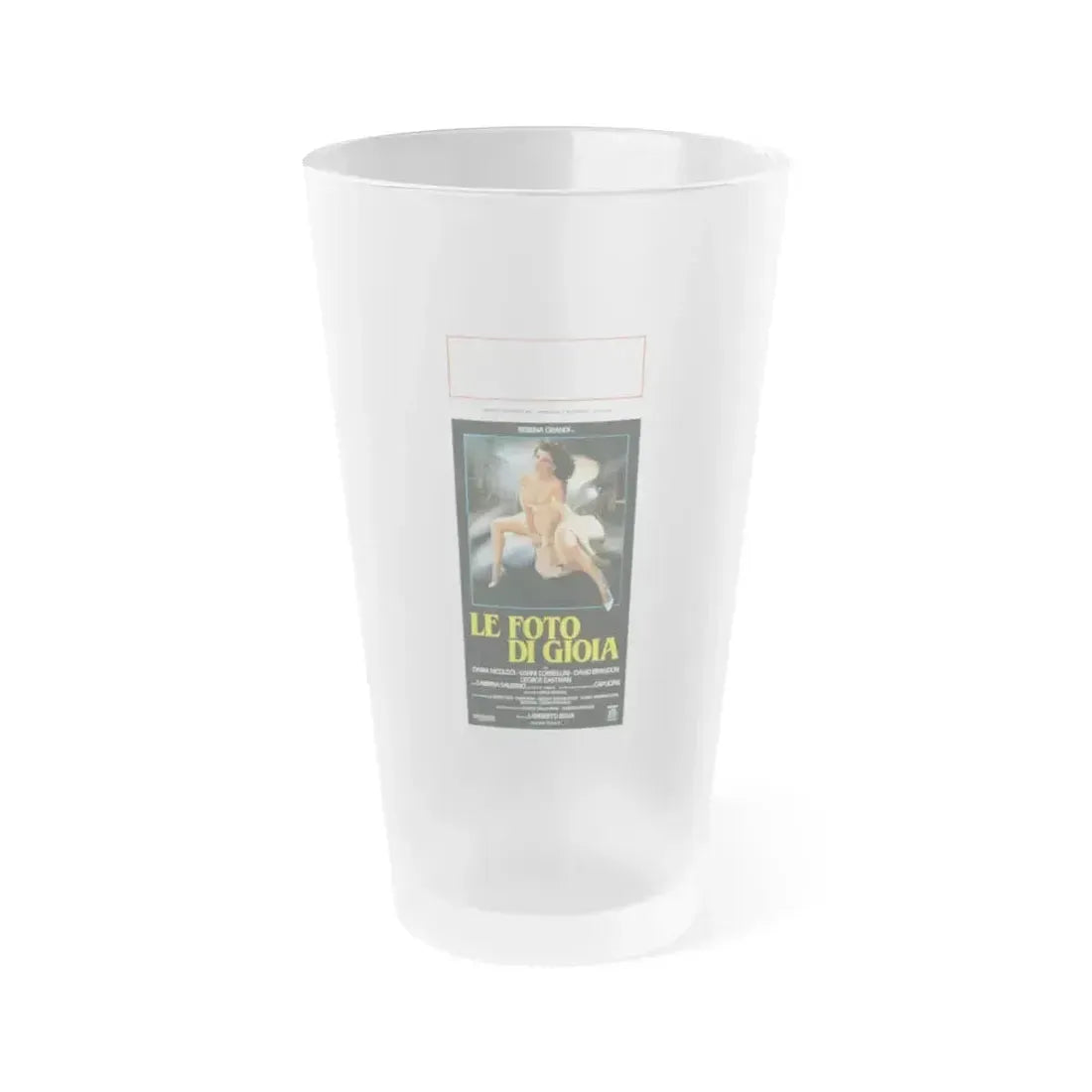 DELIRIUM PHOTO OF GIOIA 1987 Movie Poster - Frosted Pint Glass 16oz 16oz Frosted - Go Mug Yourself