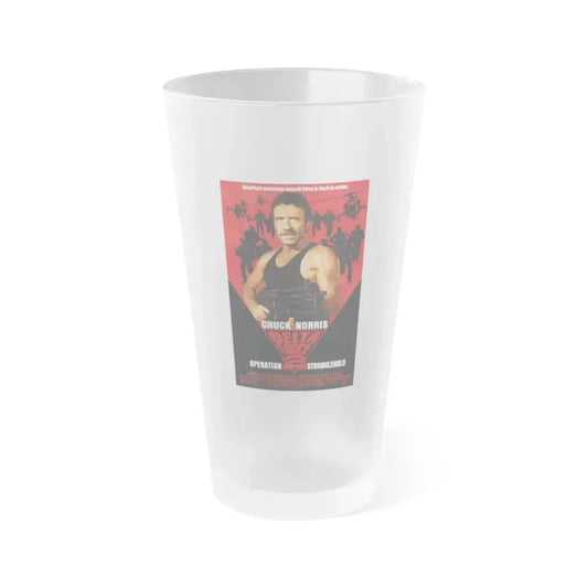 DELTA FORCE 2 1990 Movie Poster - Frosted Pint Glass 16oz 16oz Frosted - Go Mug Yourself