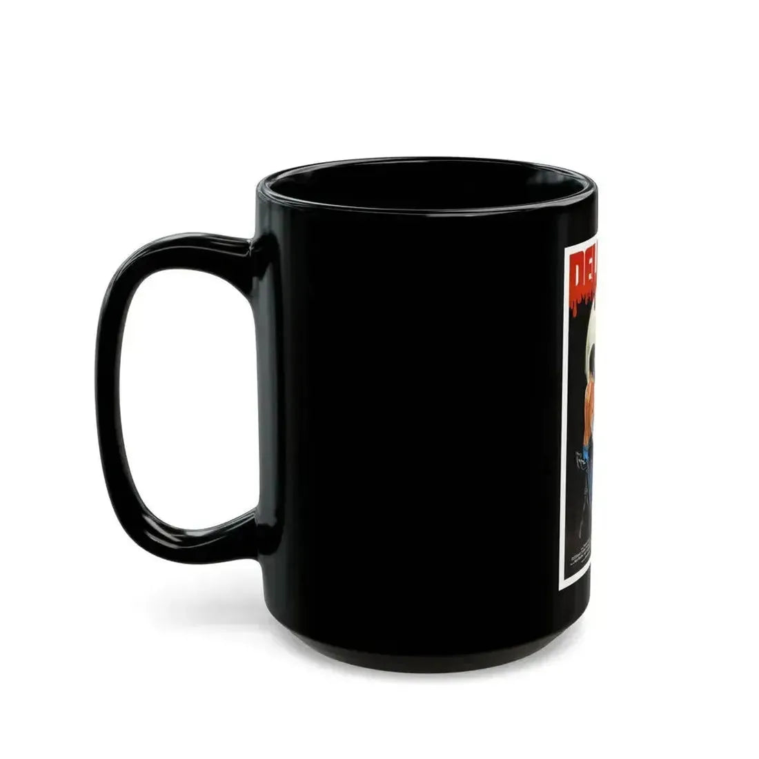 DELUSION (THE HOUSE WHERE DEATH LIVES) 1980 Movie Poster - Black Coffee Mug - Go Mug Yourself