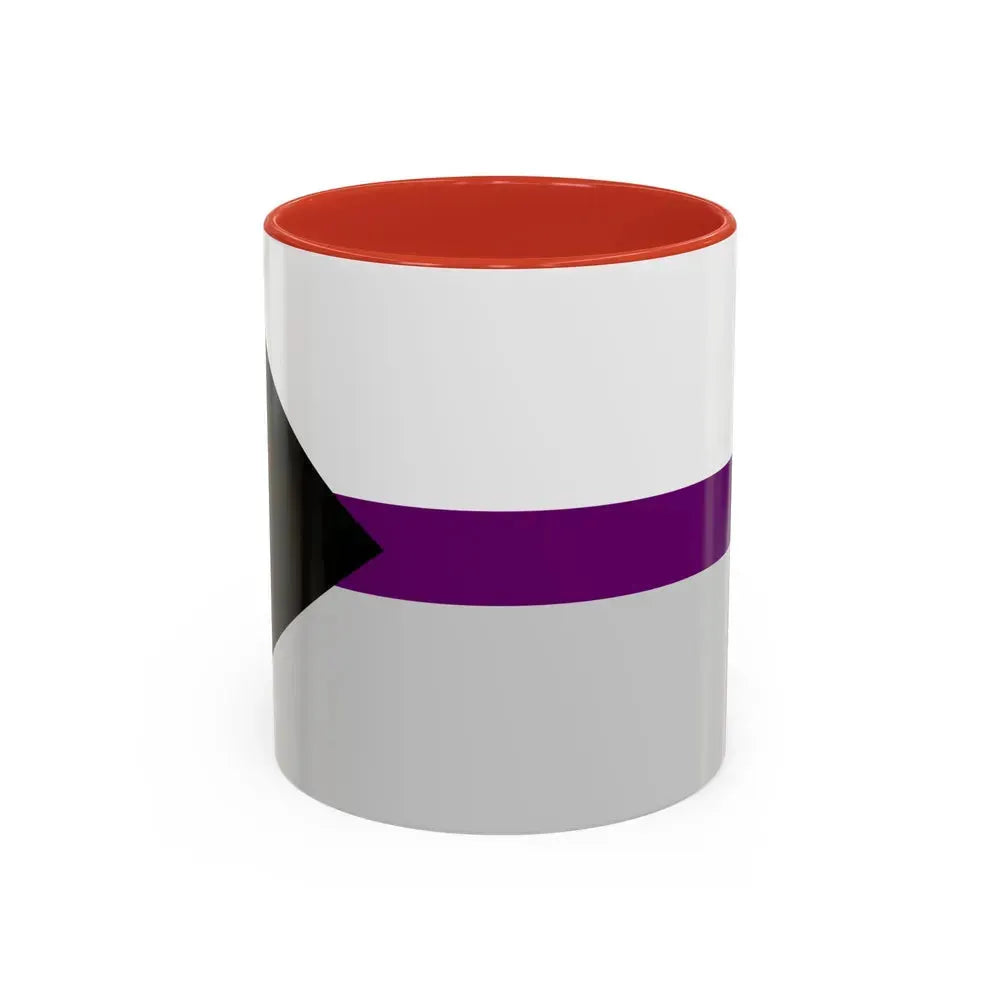 Demisexual Pride Pride Flag - Accent Coffee Mug 11oz Red - Go Mug Yourself