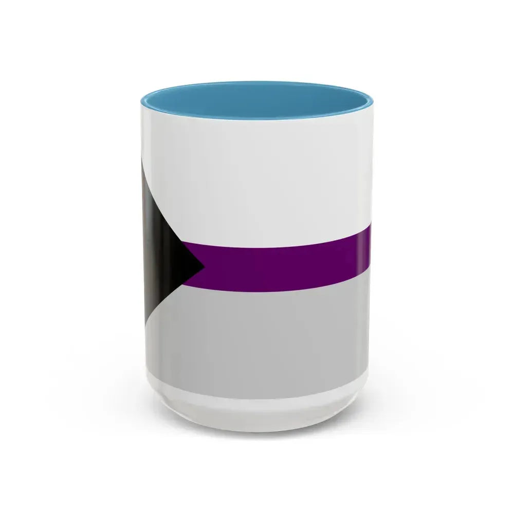 Demisexual Pride Pride Flag - Accent Coffee Mug 15oz Light Blue - Go Mug Yourself