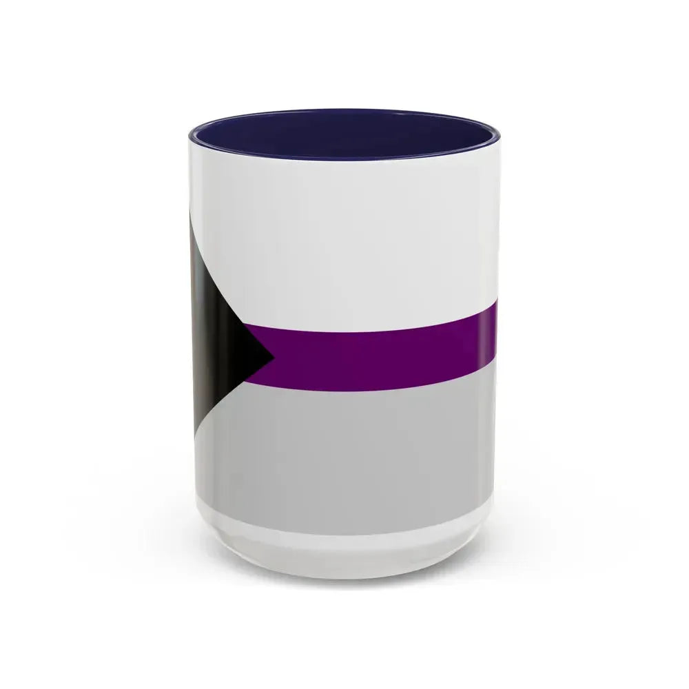 Demisexual Pride Pride Flag - Accent Coffee Mug 15oz Navy - Go Mug Yourself