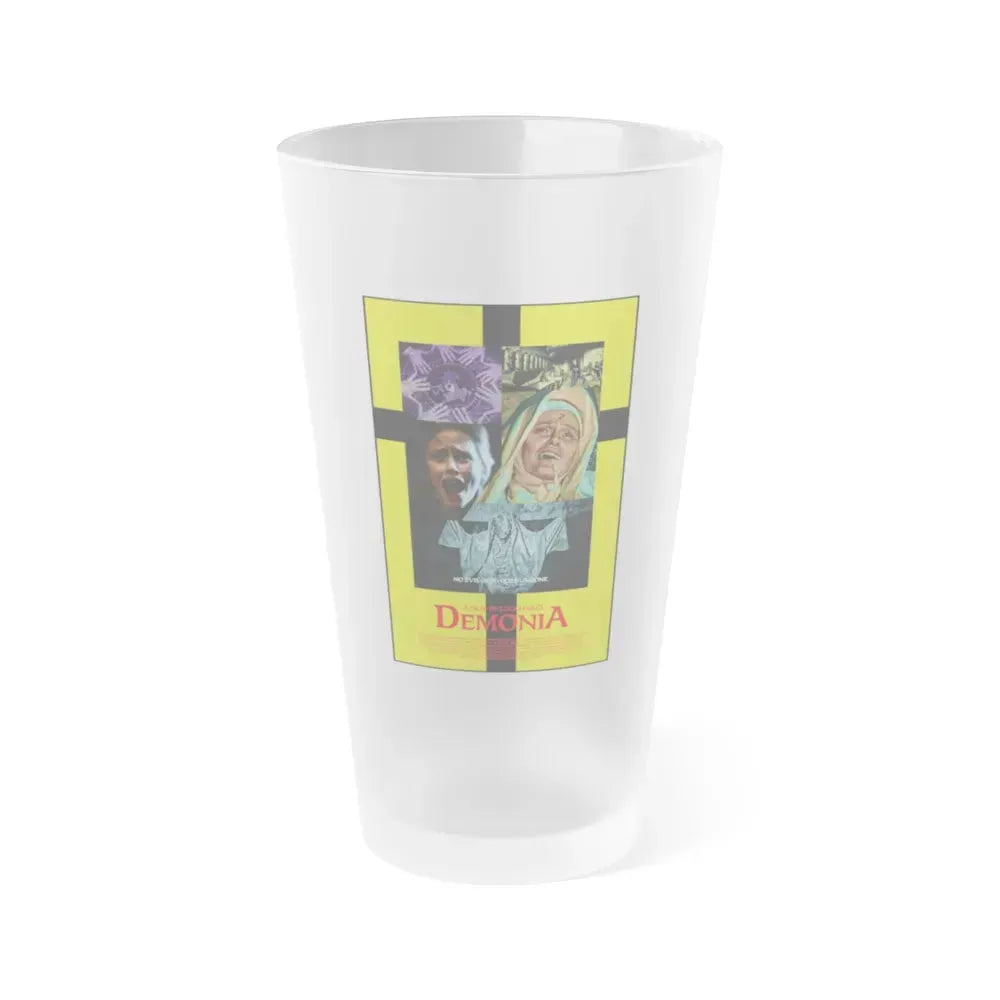 DEMONIA 1990 Movie Poster - Frosted Pint Glass 16oz 16oz Frosted - Go Mug Yourself