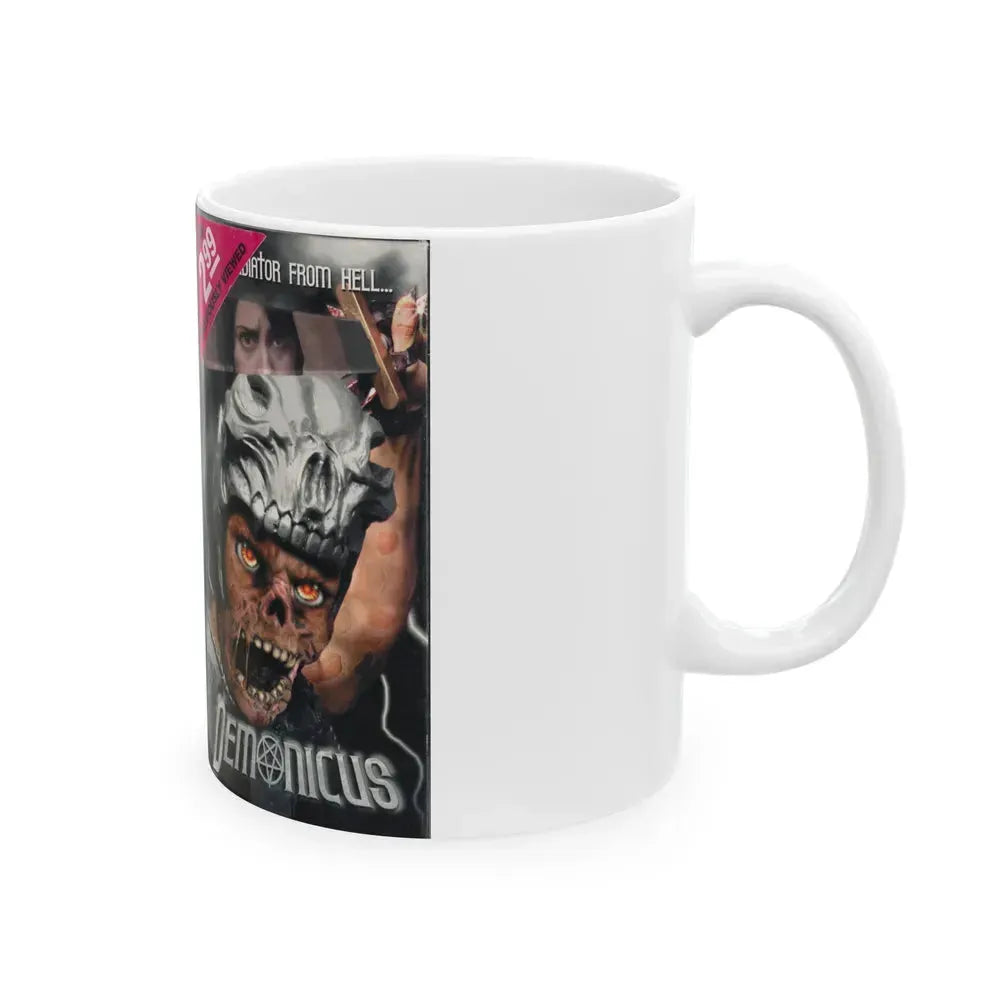 DEMONICUS (VHS COVER) - White Coffee Mug - Go Mug Yourself