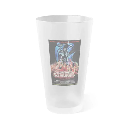 DEMONOID 1981 Movie Poster - Frosted Pint Glass 16oz 16oz Frosted - Go Mug Yourself