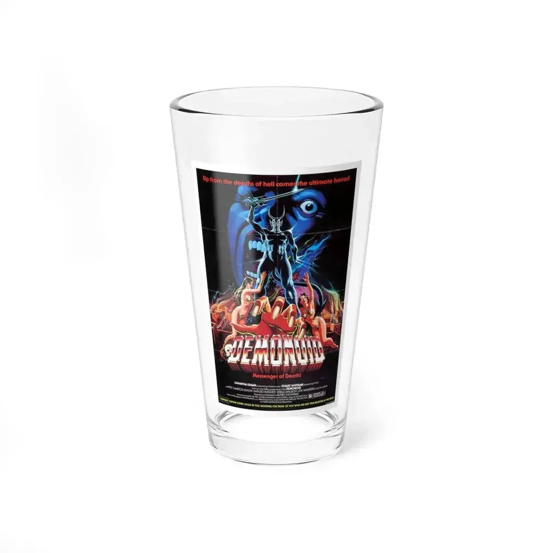 DEMONOID 1981 Movie Poster - Pint Glass 16oz 16oz - Go Mug Yourself