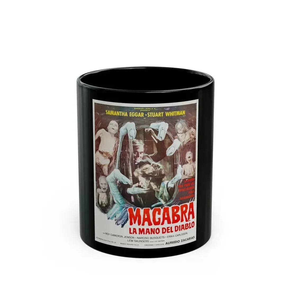 DEMONOID MESSENGER OF DEATH 1981 Movie Poster - Black Coffee Mug 11oz - Go Mug Yourself