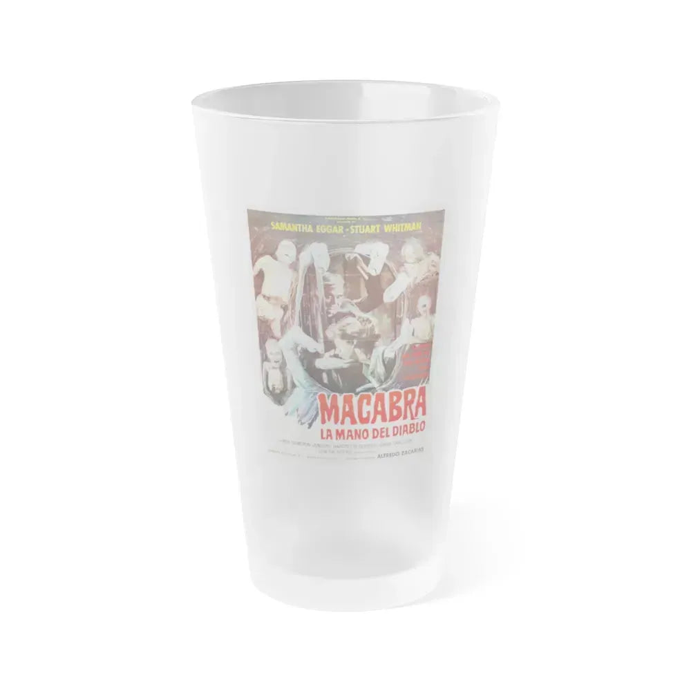 DEMONOID MESSENGER OF DEATH 1981 Movie Poster - Frosted Pint Glass 16oz 16oz Frosted - Go Mug Yourself