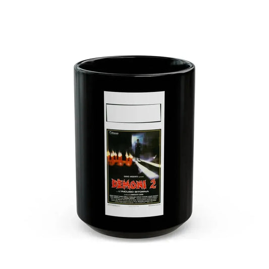 DEMONS 2 (ITALIAN) 1986 Movie Poster - Black Coffee Mug 15oz - Go Mug Yourself