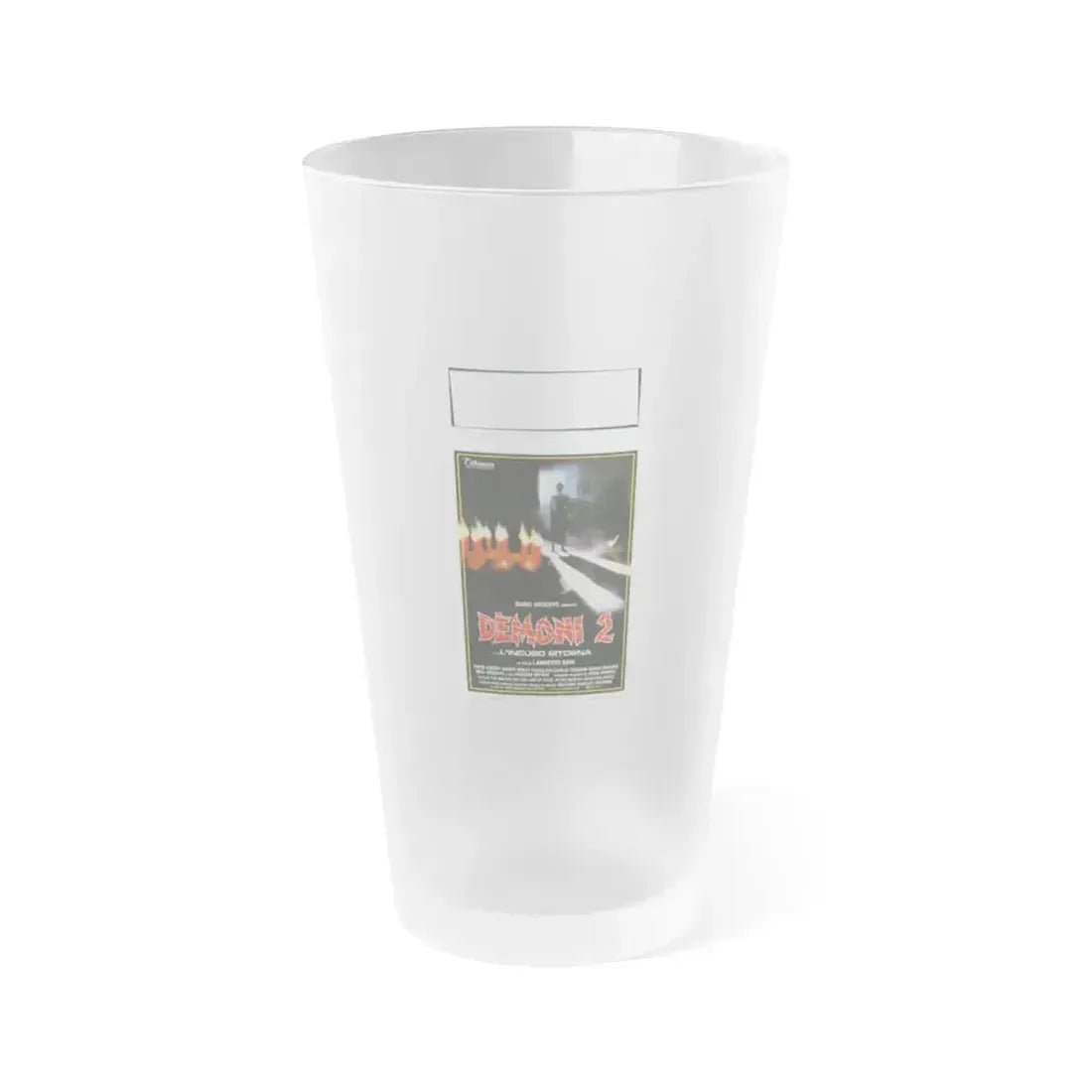 DEMONS 2 (ITALIAN) 1986 Movie Poster - Frosted Pint Glass 16oz 16oz Frosted - Go Mug Yourself
