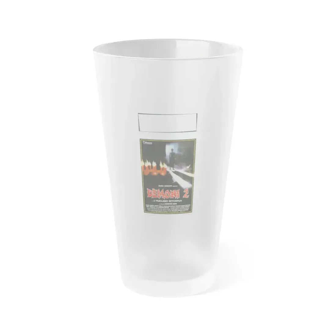 DEMONS 2 (ITALIAN) 1986 Movie Poster - Frosted Pint Glass 16oz 16oz Frosted - Go Mug Yourself
