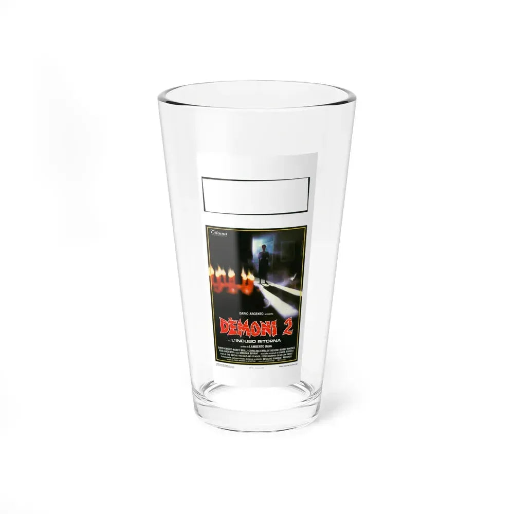 DEMONS 2 (ITALIAN) 1986 Movie Poster - Pint Glass 16oz 16oz - Go Mug Yourself