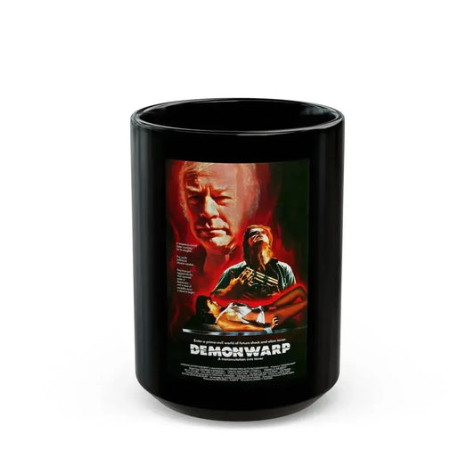 DEMONWARP 1988 Movie Poster - Black Coffee Mug 15oz - Go Mug Yourself
