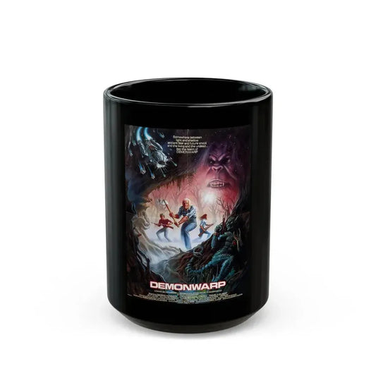 DEMONWARP (2) 1988 Movie Poster - Black Coffee Mug 15oz - Go Mug Yourself