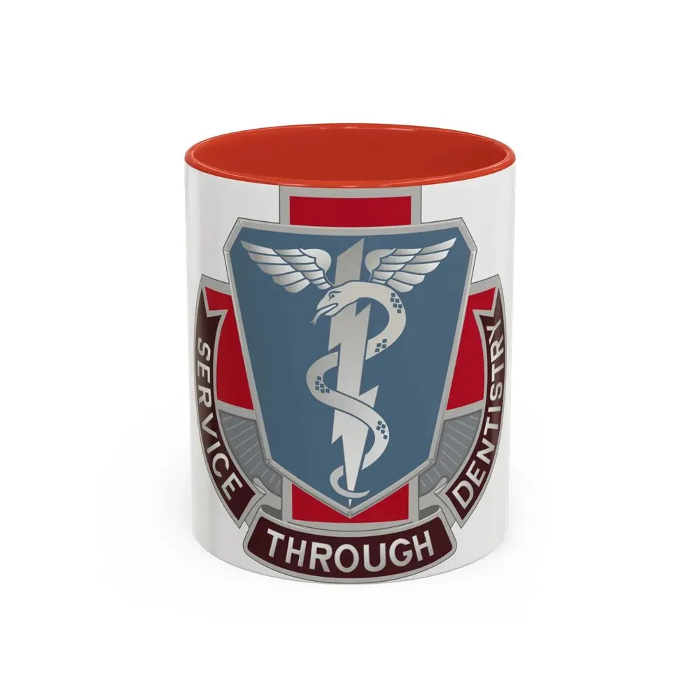 Dental Health Activity Fort Campbell (U.S. Army) Accent Coffee Mug 11oz Red - Go Mug Yourself