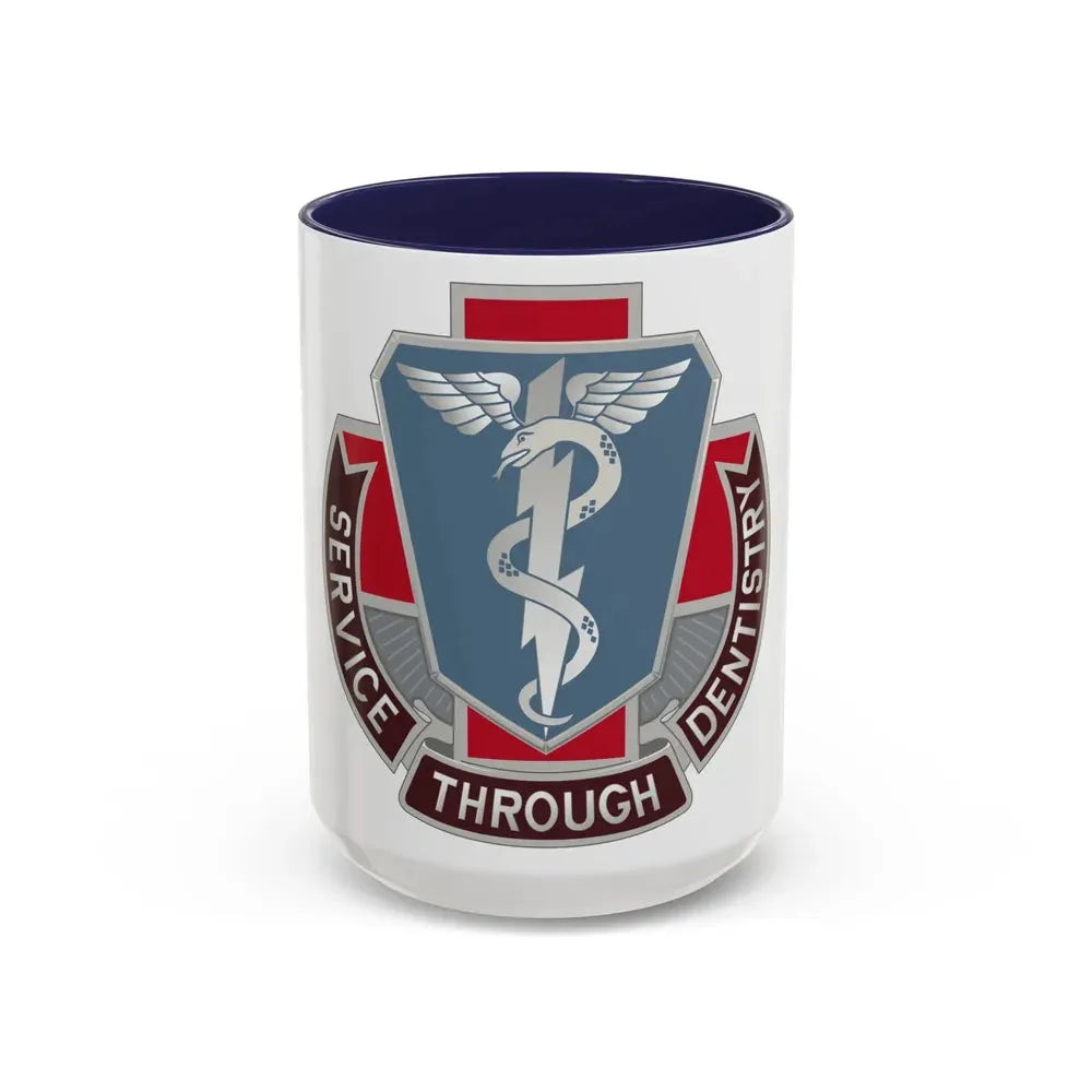Dental Health Activity Fort Campbell (U.S. Army) Accent Coffee Mug 15oz Navy - Go Mug Yourself