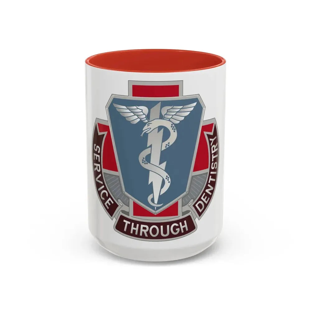 Dental Health Activity Fort Campbell (U.S. Army) Accent Coffee Mug 15oz Red - Go Mug Yourself