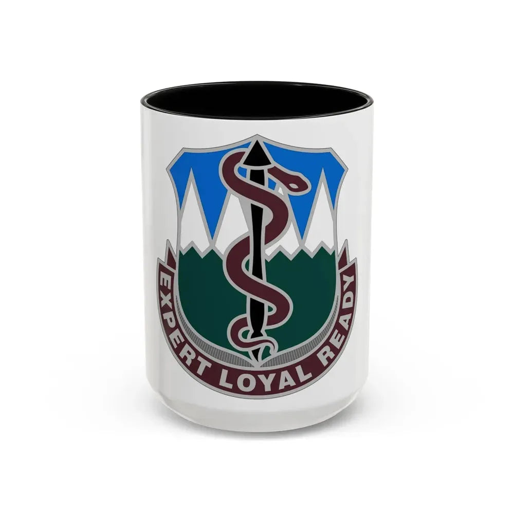 Dental Health Activity Fort Carson (U.S. Army) Accent Coffee Mug 15oz Black - Go Mug Yourself