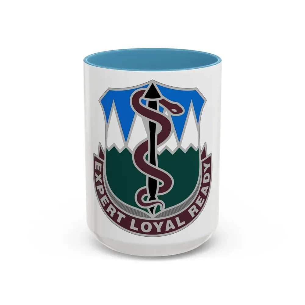 Dental Health Activity Fort Carson (U.S. Army) Accent Coffee Mug 15oz Light Blue - Go Mug Yourself