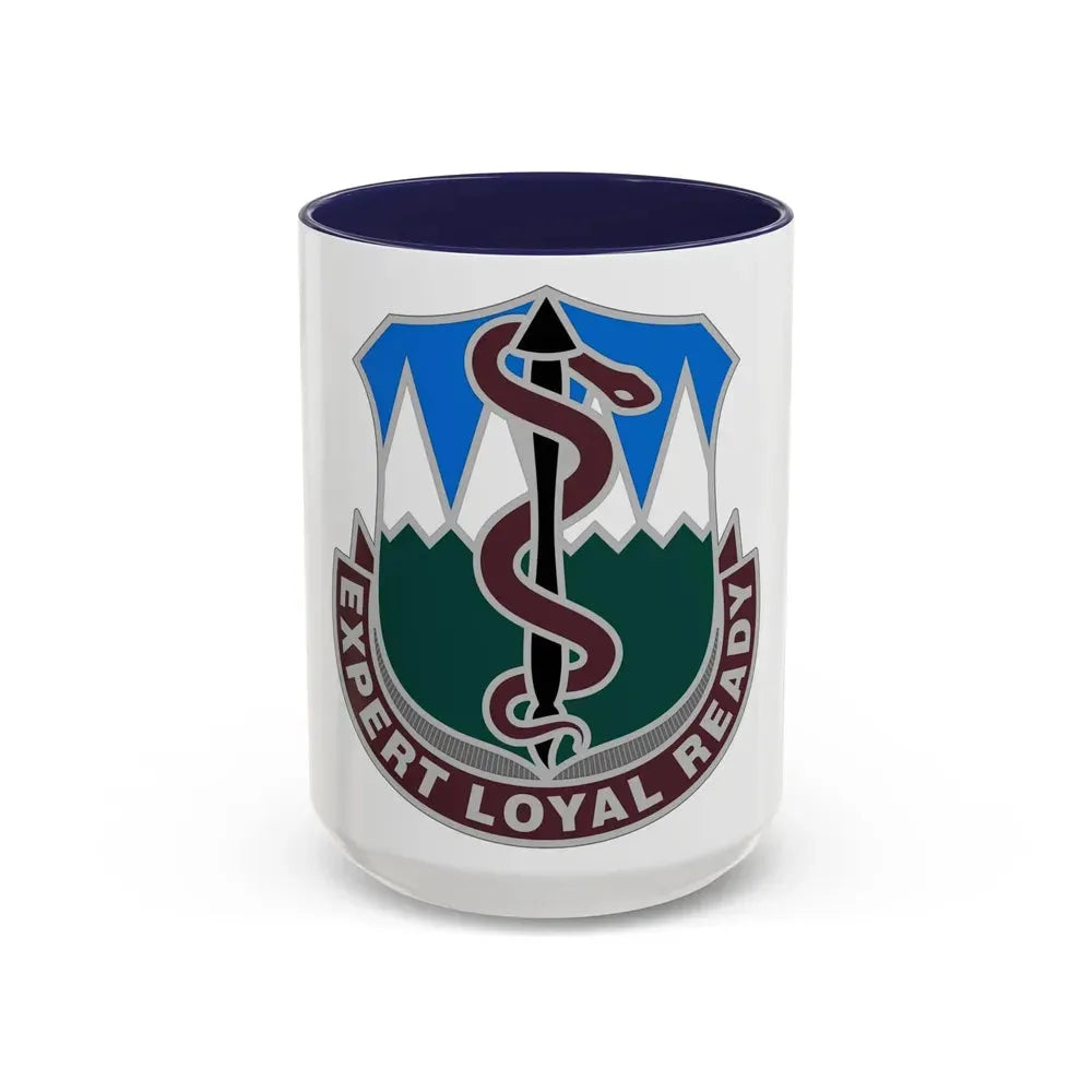 Dental Health Activity Fort Carson (U.S. Army) Accent Coffee Mug 15oz Navy - Go Mug Yourself