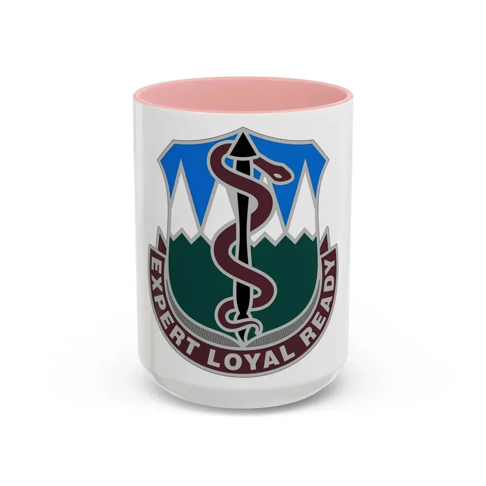 Dental Health Activity Fort Carson (U.S. Army) Accent Coffee Mug 15oz Pink - Go Mug Yourself