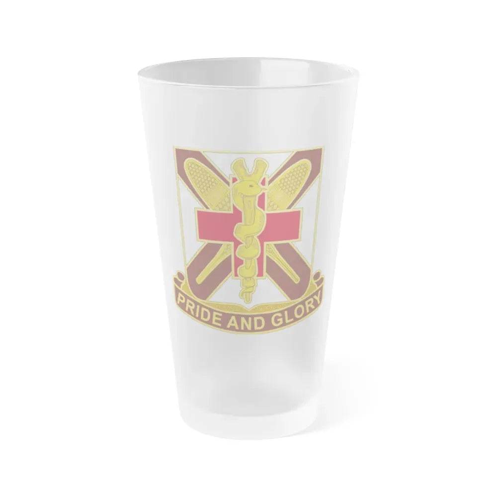 Dental Health Activity Fort Drum (U.S. Army) Frosted Pint Glass 16oz Default Title - Go Mug Yourself