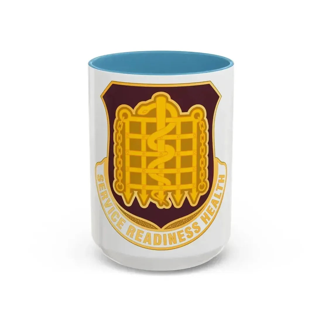 Dental Health Activity Fort Knox (U.S. Army) Accent Coffee Mug 15oz Light Blue - Go Mug Yourself