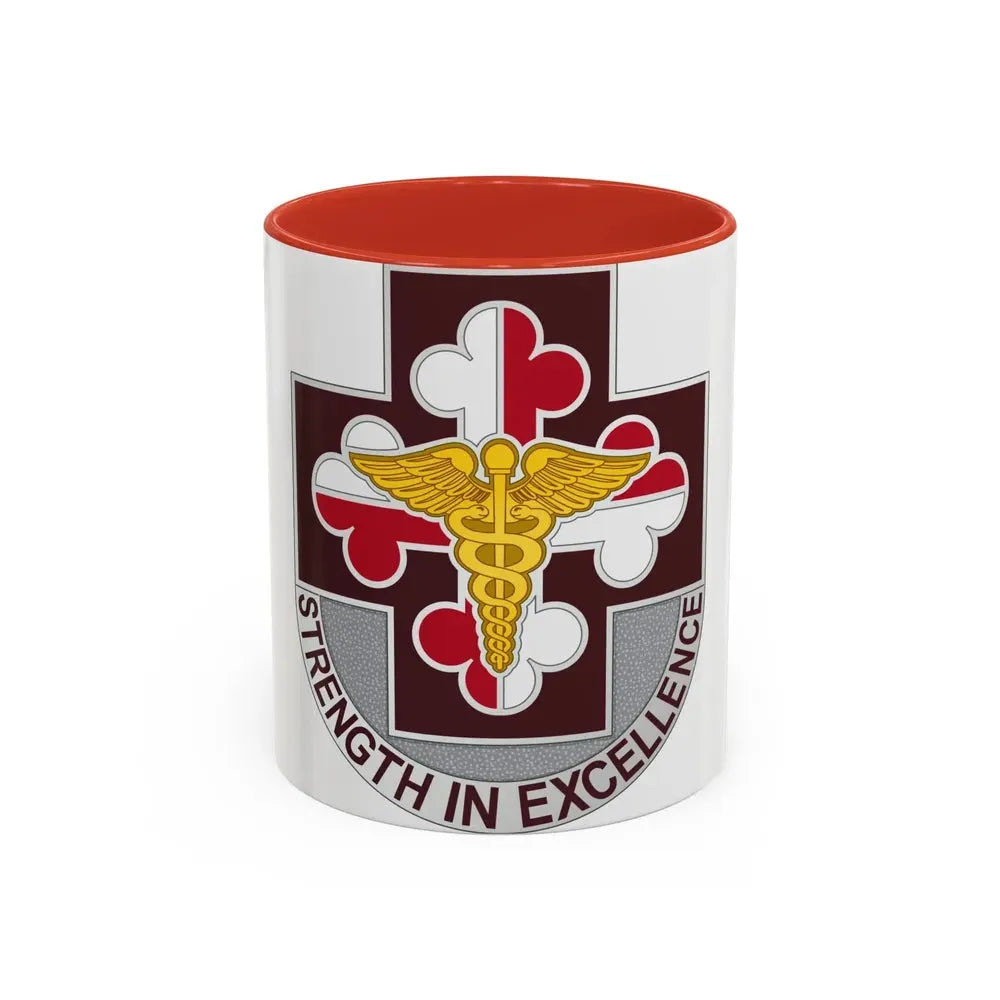 Dental Health Activity Fort Meade (U.S. Army) Accent Coffee Mug 11oz Red - Go Mug Yourself