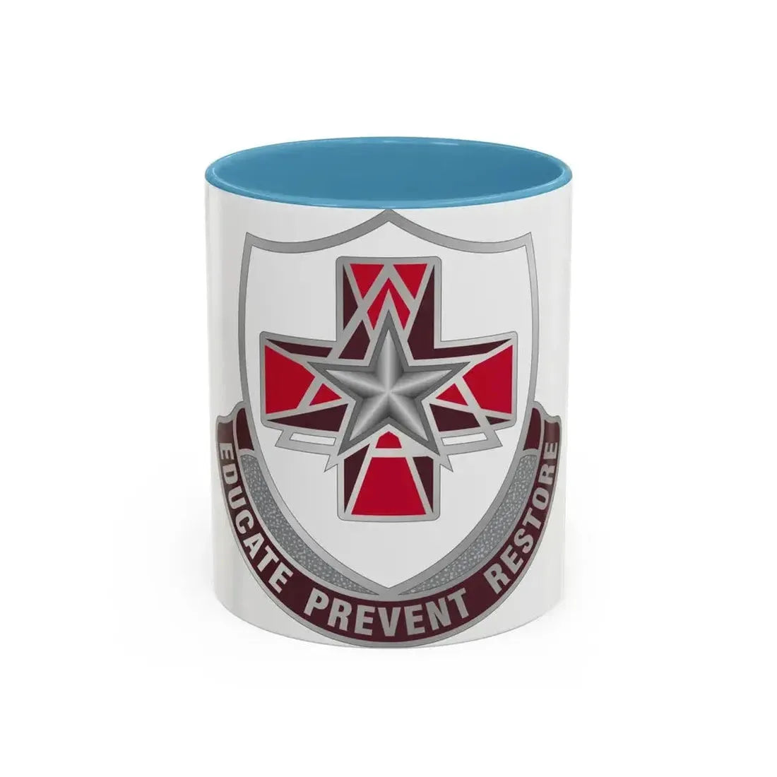 Dental Health Activity Fort Sam Houston (U.S. Army) Accent Coffee Mug 11oz Light Blue - Go Mug Yourself