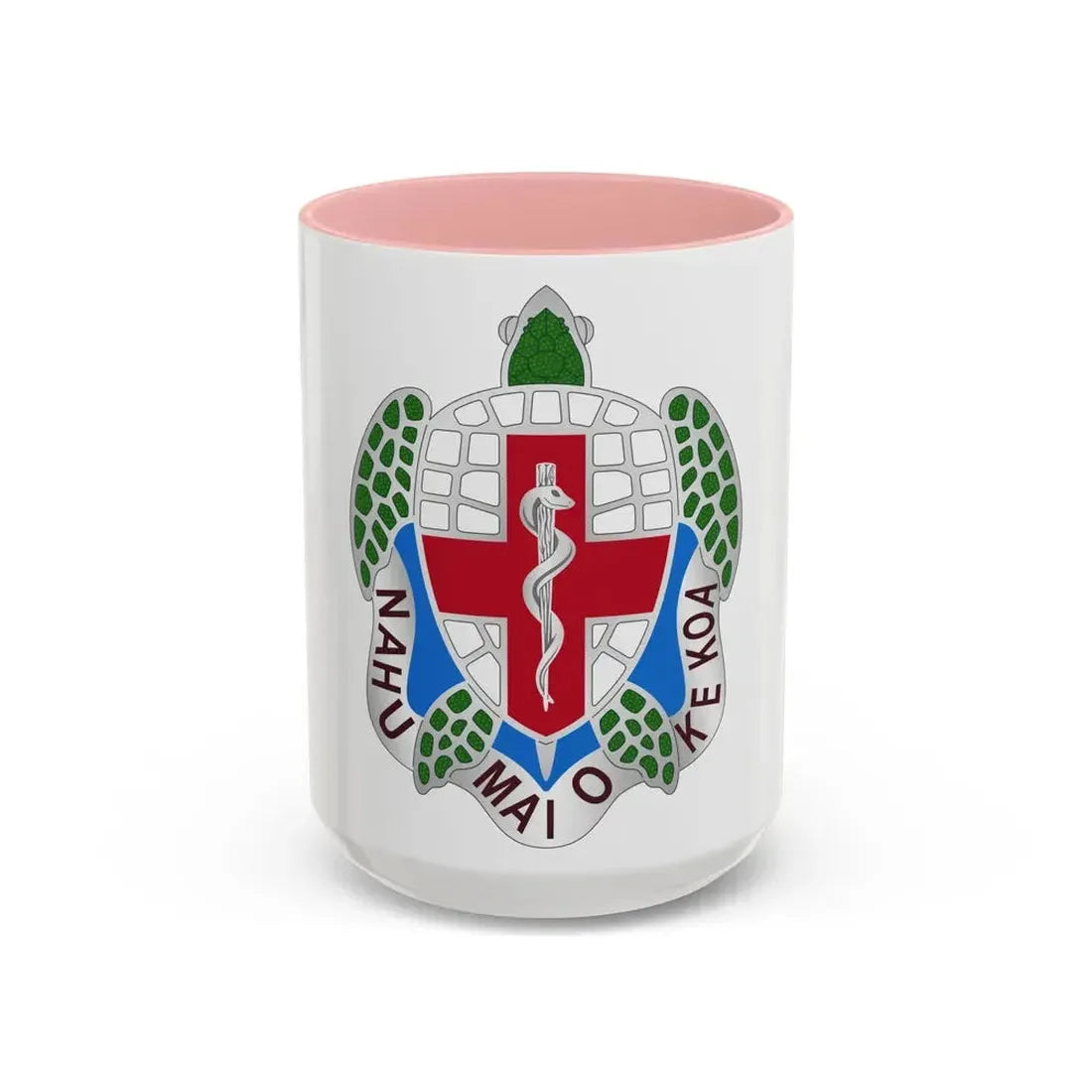 Dental Health Activity Hawaii (U.S. Army) Accent Coffee Mug 15oz Pink - Go Mug Yourself