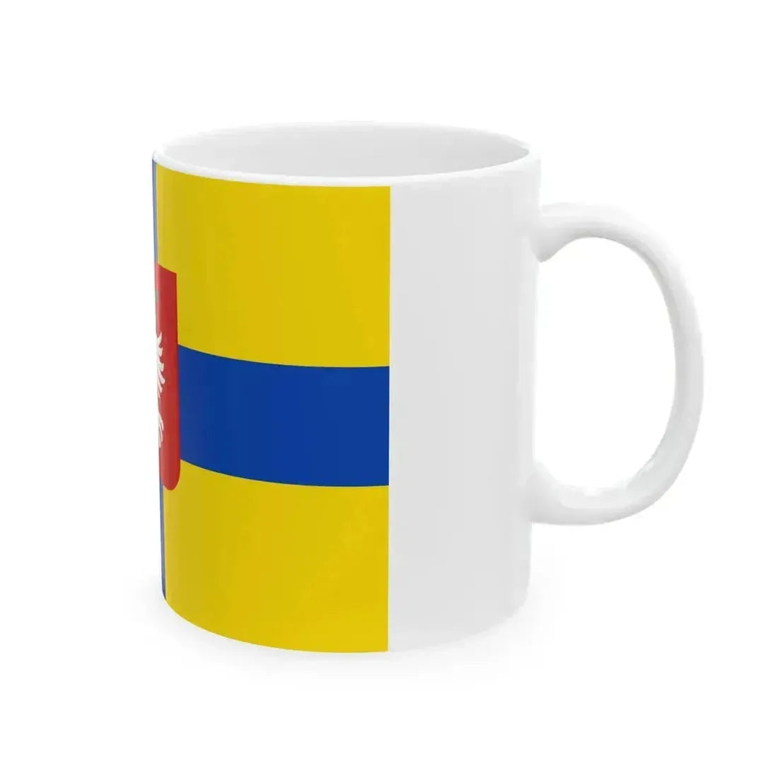 Dentergem flag (Belgium) White Coffee Mug - Go Mug Yourself