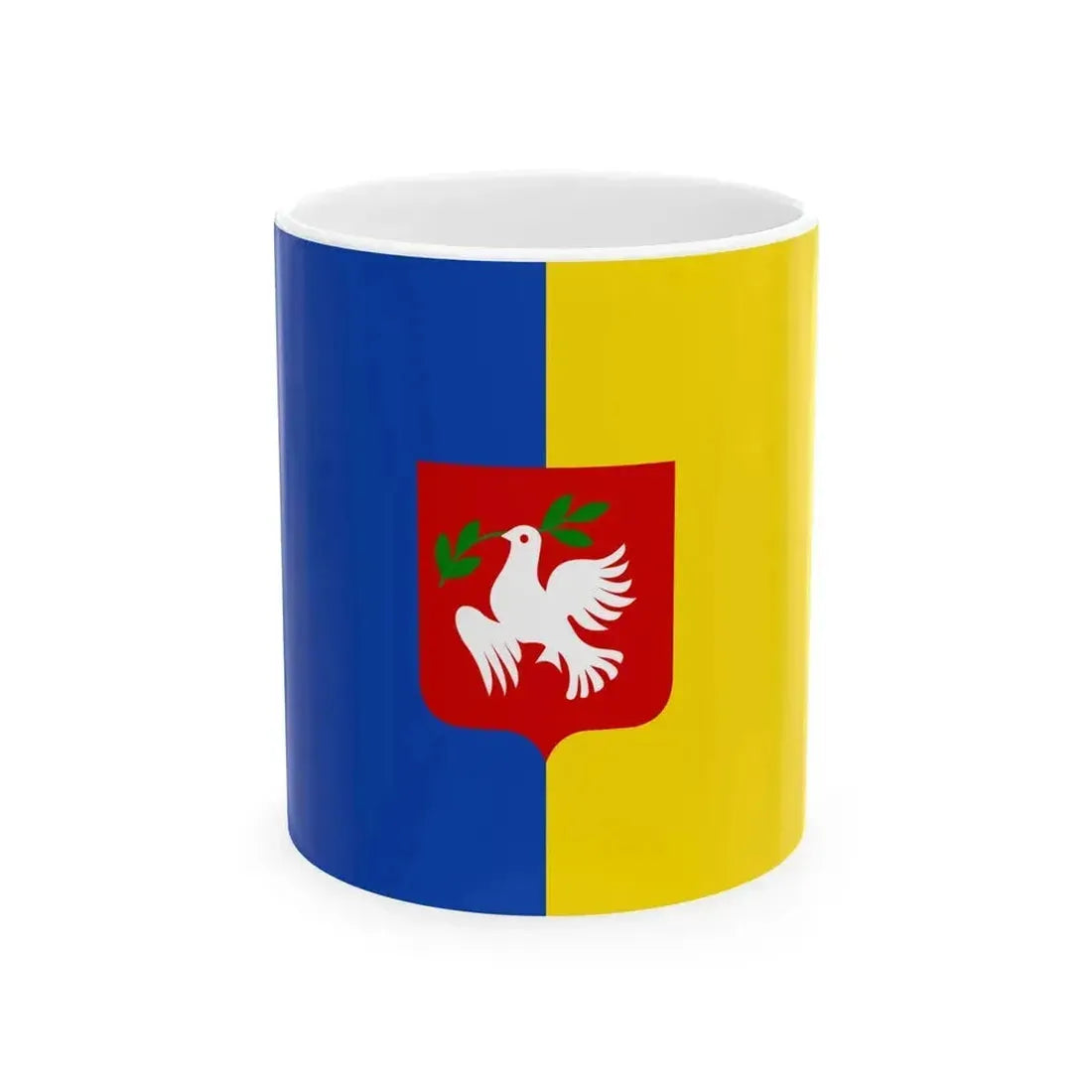 Dentergem vlag (Belgium) White Coffee Mug 11oz - Go Mug Yourself