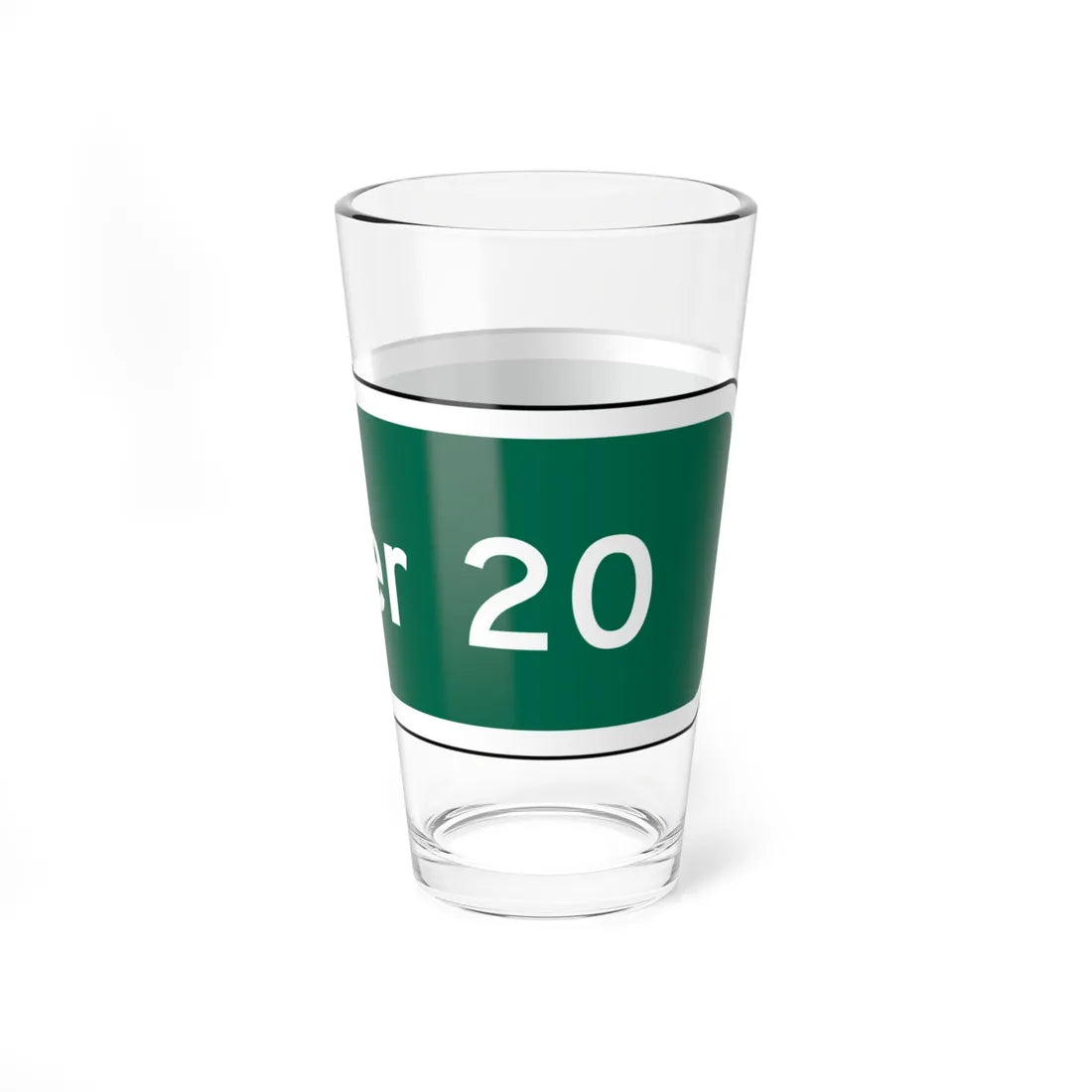 Denver 20 MUTCD D2-1 (Colorado) (Road Sign) Pint Glass 16oz - Go Mug Yourself