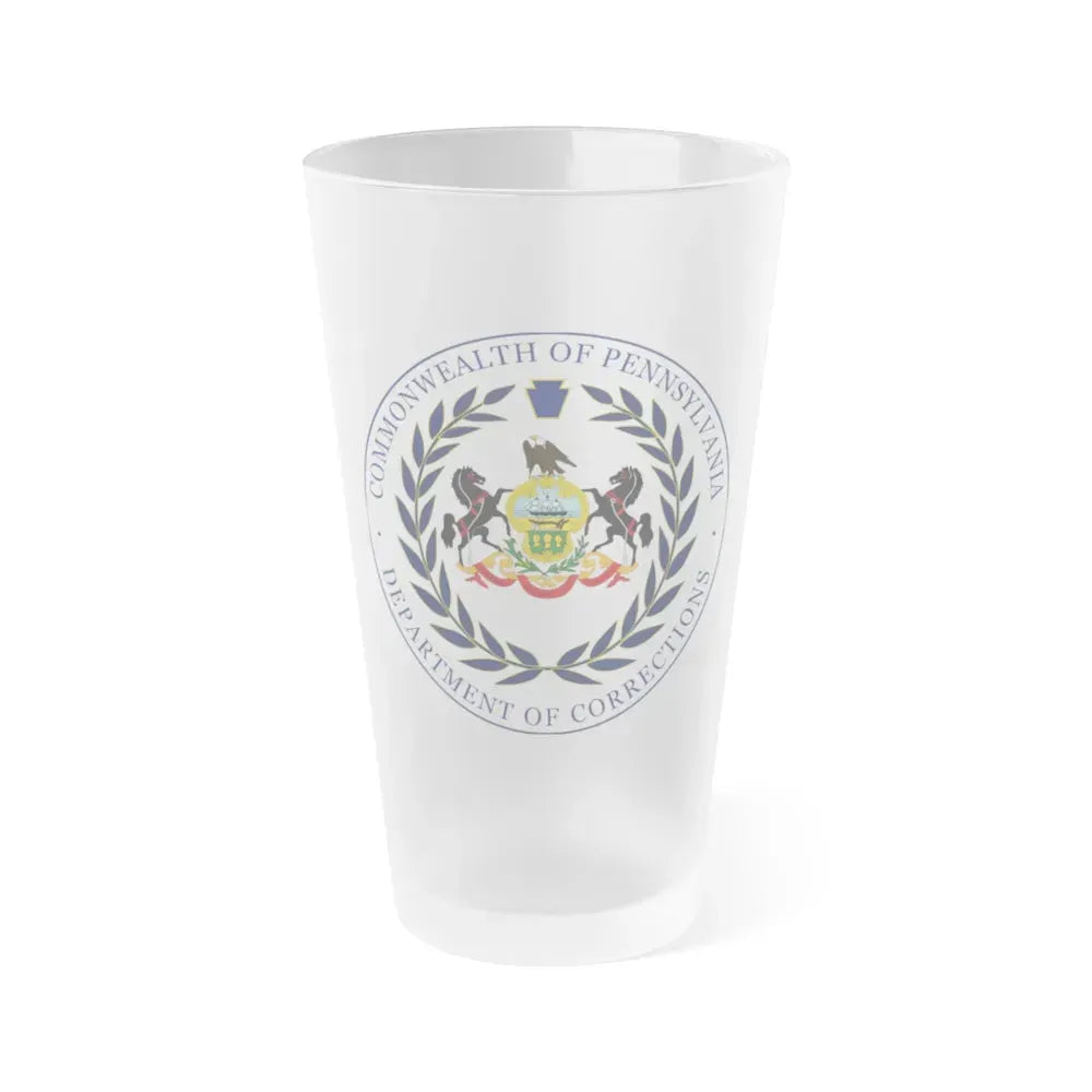 Department of Corrections of Pennsylvania - Frosted Pint Glass 16oz 16oz Frosted - Go Mug Yourself