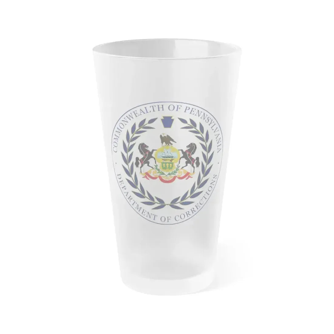 Department of Corrections of Pennsylvania - Frosted Pint Glass 16oz 16oz Frosted - Go Mug Yourself