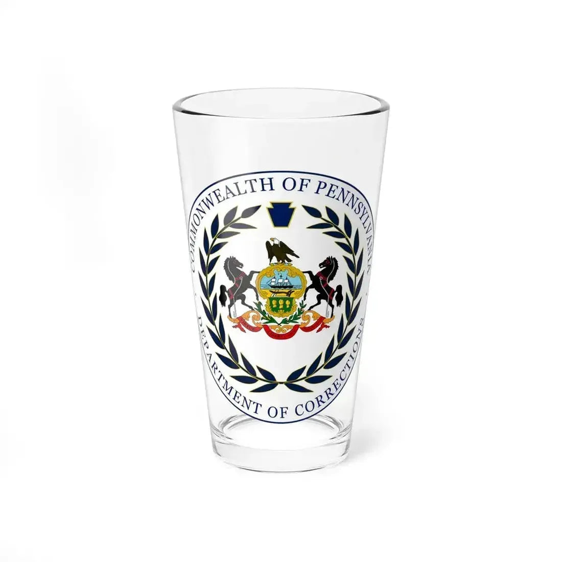 Department of Corrections of Pennsylvania - Pint Glass 16oz 16oz - Go Mug Yourself