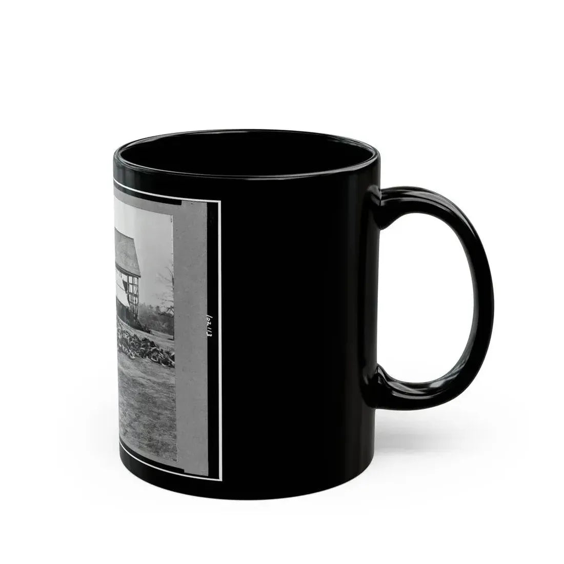 Depot Of The Commissary, Cedar Level, Virginia (U.S. Civil War) Black Coffee Mug - Go Mug Yourself