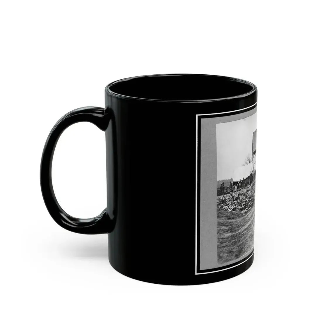 Depot Of The Commissary, Cedar Level, Virginia (U.S. Civil War) Black Coffee Mug - Go Mug Yourself