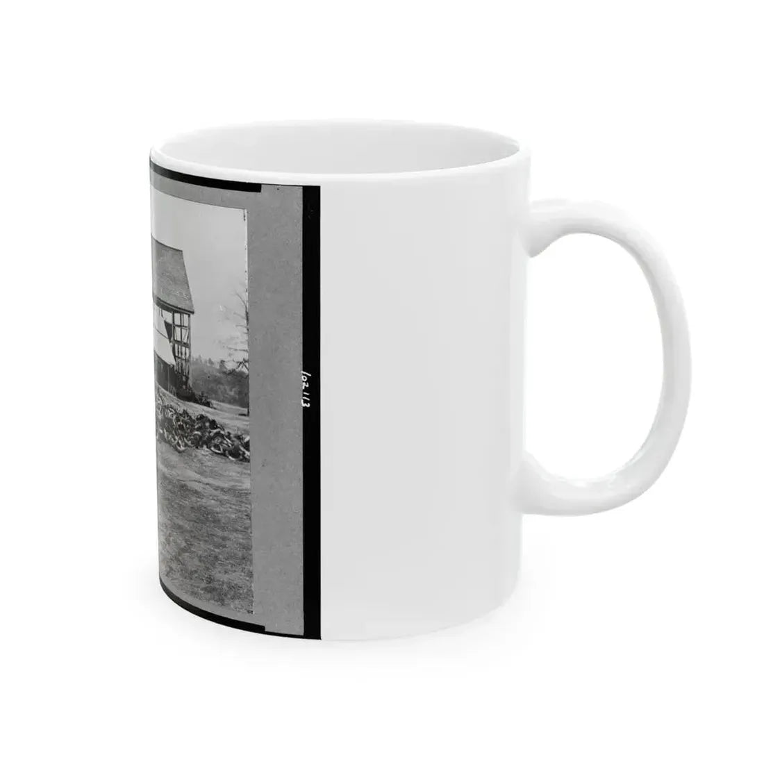 Depot Of The Commissary, Cedar Level, Virginia (U.S. Civil War) White Coffee Mug - Go Mug Yourself