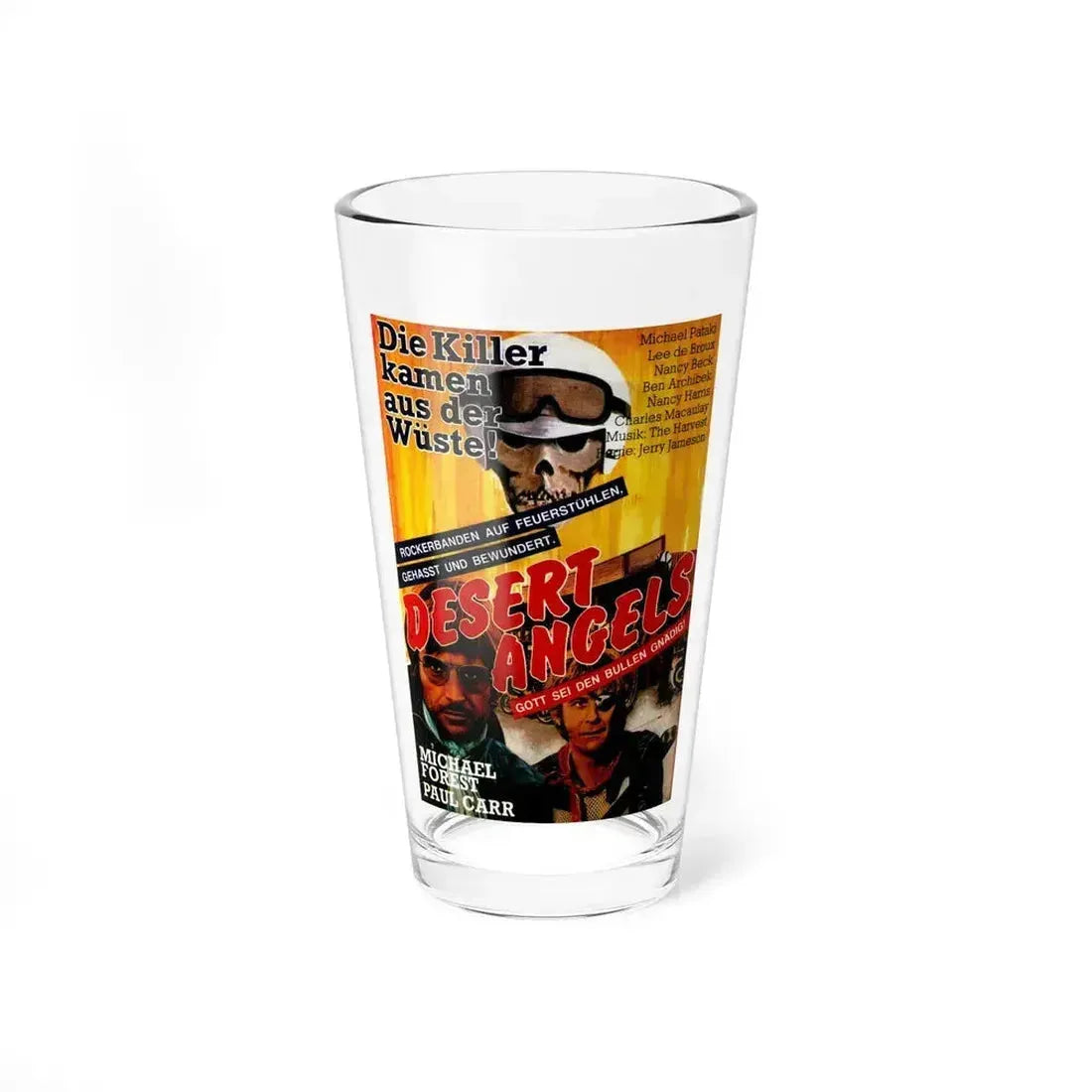 DESERT ANGELS (DIRT GANG) 1972 Movie Poster - Pint Glass 16oz 16oz - Go Mug Yourself