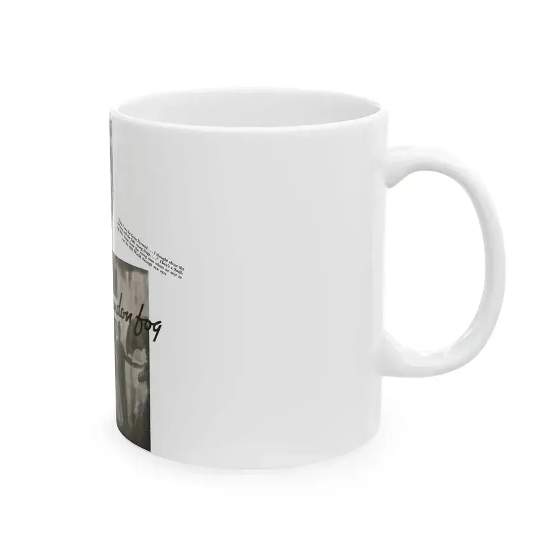 Desert Heat and London Fog, The American Magazine, January 1935 - White Coffee Mug - Go Mug Yourself