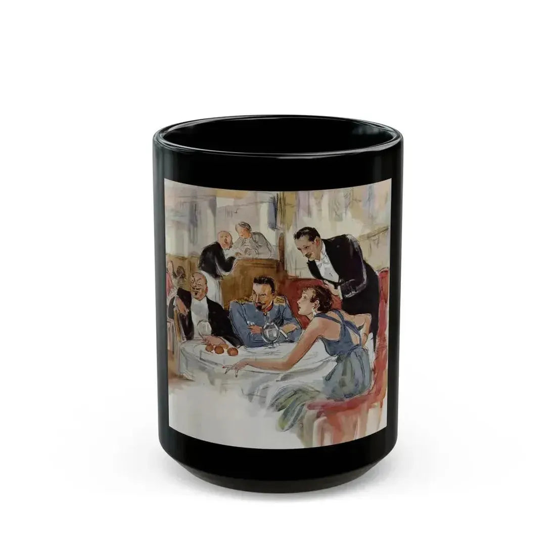 Design for a Wedding, Ladies' Home Journal, May 1934 - Black Coffee Mug 15oz - Go Mug Yourself