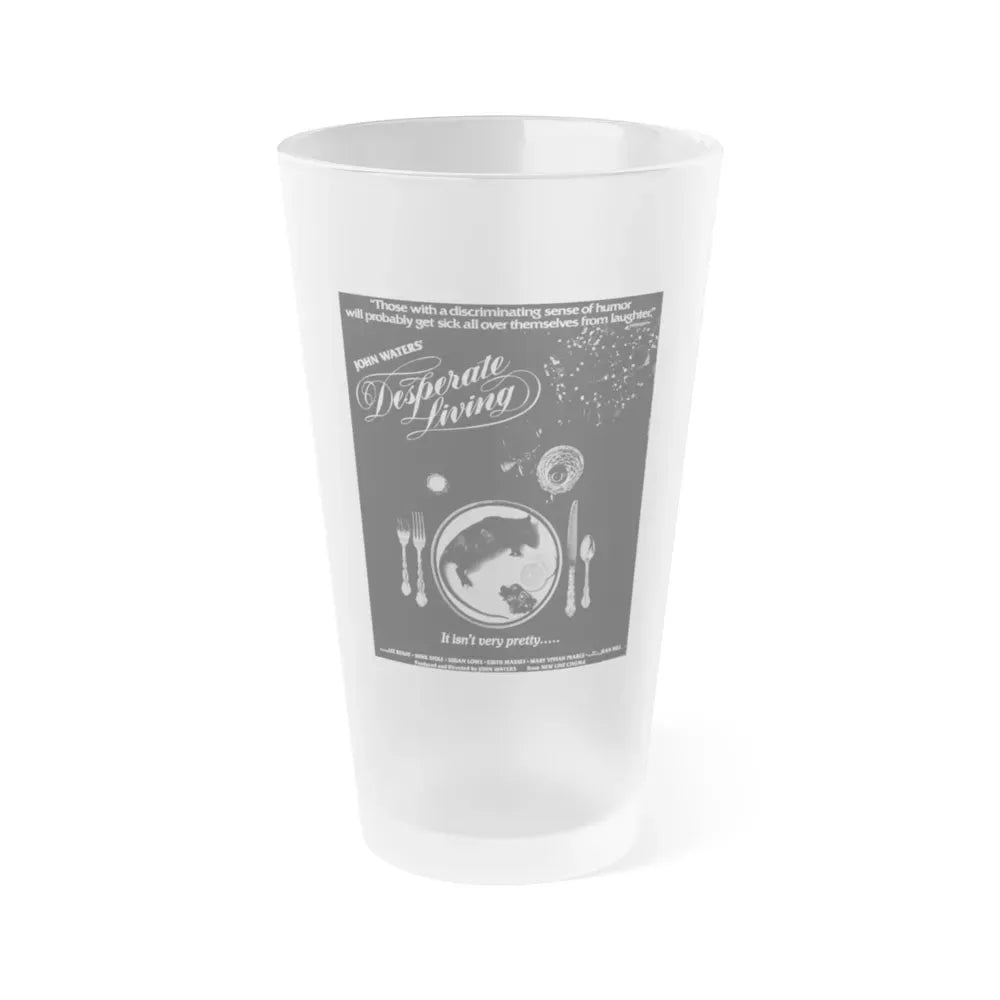DESPERATE LIVING 1977 Movie Poster - Frosted Pint Glass 16oz Default Title - Go Mug Yourself