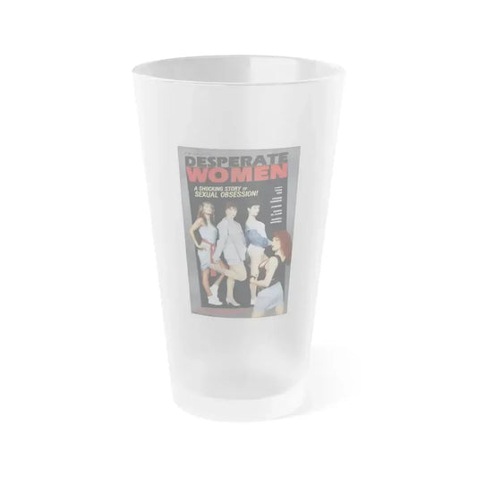DESPERATE WOMEN 1985 Movie Poster - Frosted Pint Glass 16oz 16oz Frosted - Go Mug Yourself