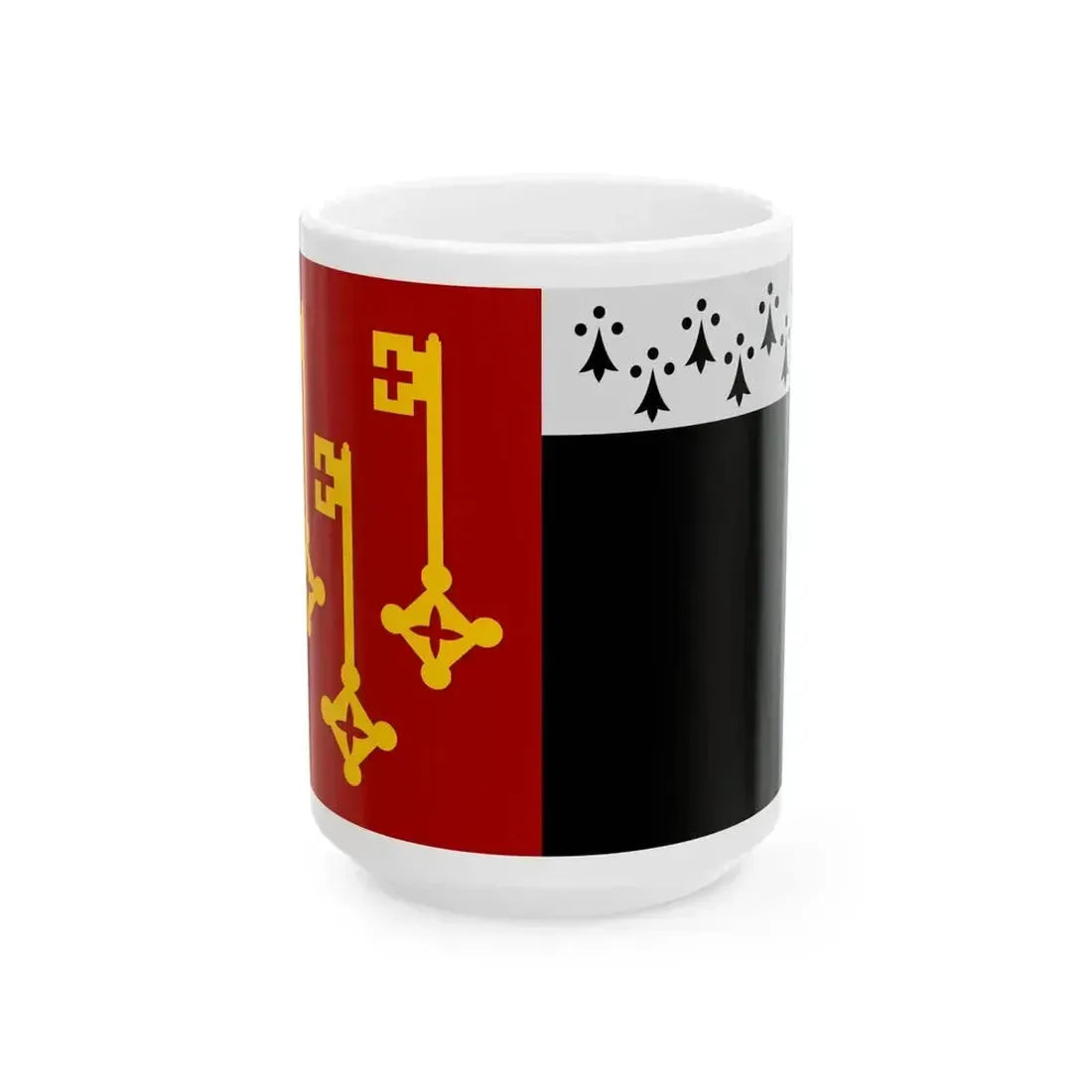 Destelbergen vlag (Belgium) White Coffee Mug 15oz - Go Mug Yourself
