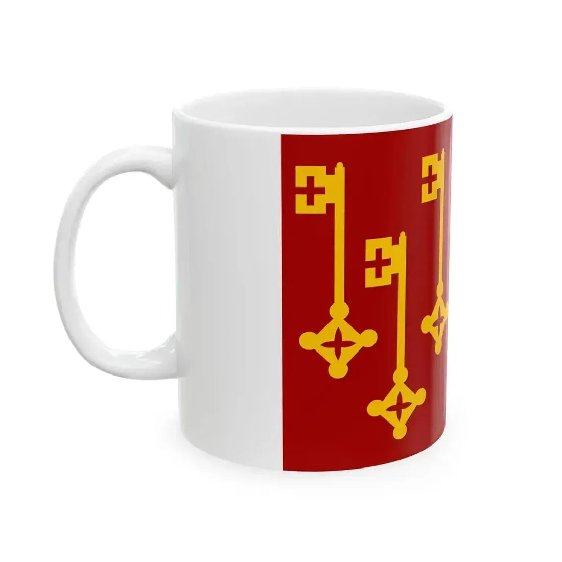 Destelbergen vlag (Belgium) White Coffee Mug - Go Mug Yourself