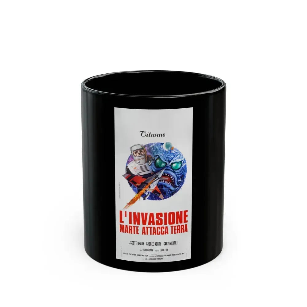 DESTINATION INNER SPACE (ITALIAN) 1966 Movie Poster - Black Coffee Mug 11oz - Go Mug Yourself